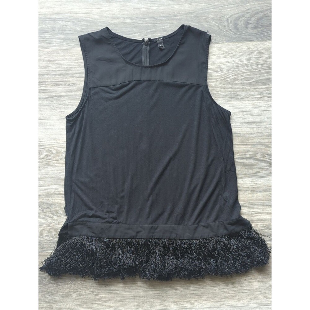 J.Crew Women's Fringe Tank Top Tunic Size L
